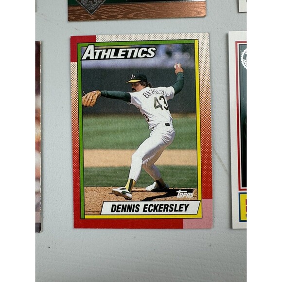 Oakland A’s 12 Card Lot NM Eckersley x3 Giambi x5 Henderson Chapman Gossett - Picture 11 of 13